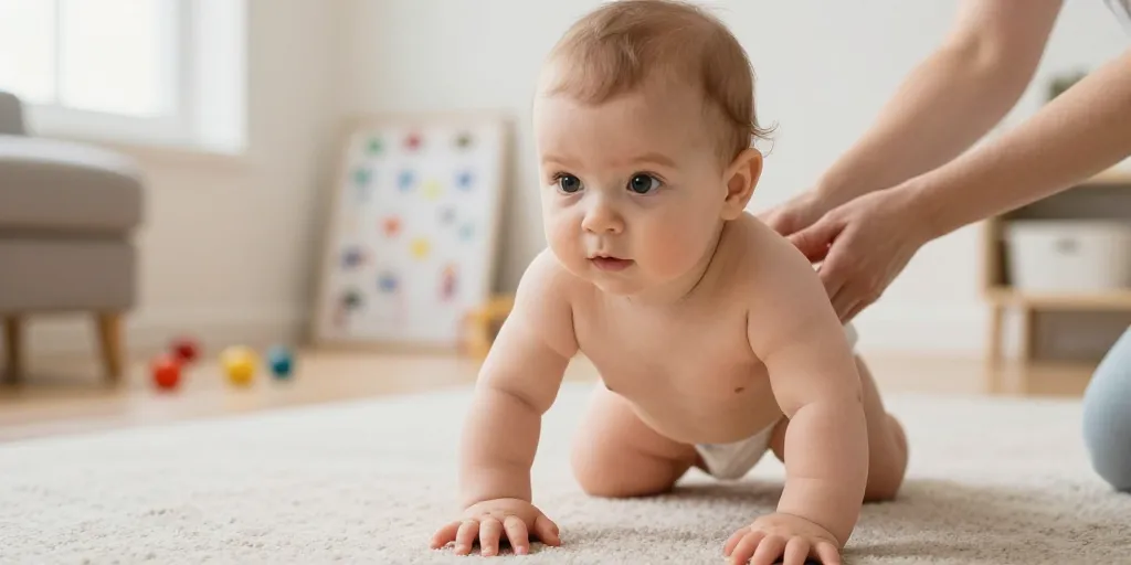 à quel âge un bébé marche à 4 pattes